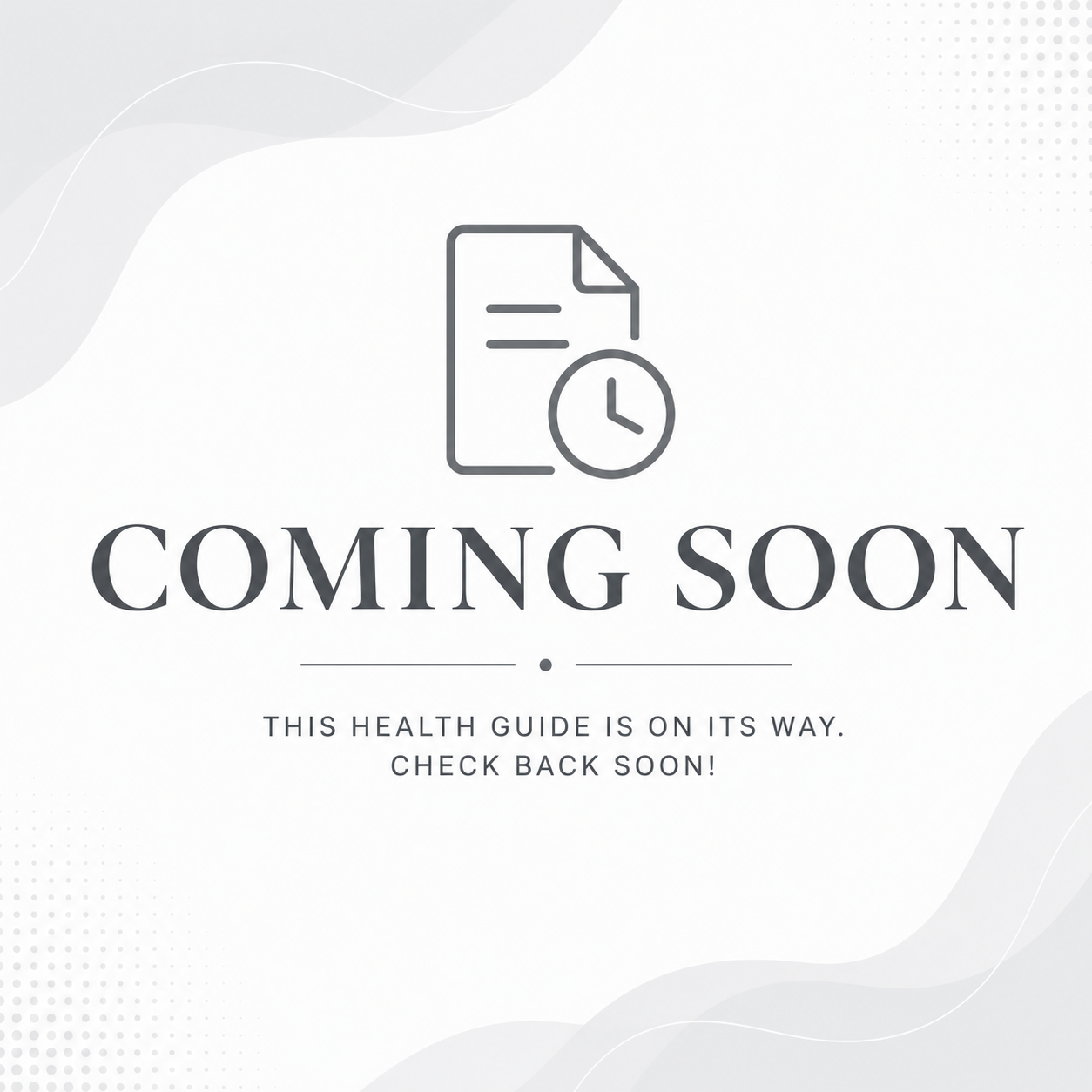 coming soon